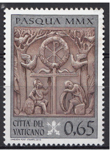 2010 Vaticano Pasqua 1 Valore Sassone 1520